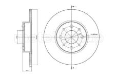 Brzdový kotouč CIFAM 800-987C