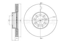Brzdový kotouč CIFAM 800-989C
