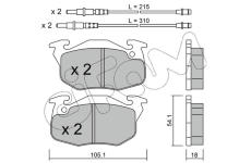 Sada brzdových platničiek kotúčovej brzdy CIFAM 822-037-4