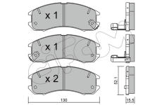 Sada brzdových platničiek kotúčovej brzdy CIFAM 822-068-0