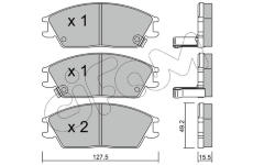 Sada brzdových destiček, kotoučová brzda CIFAM 822-081-1