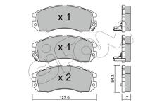 Sada brzdových platničiek kotúčovej brzdy CIFAM 822-135-0
