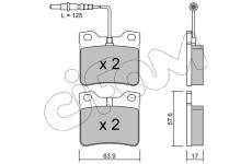 Sada brzdových platničiek kotúčovej brzdy CIFAM 822-192-0