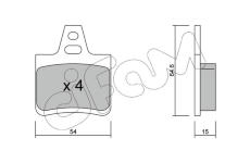Sada brzdových platničiek kotúčovej brzdy CIFAM 822-285-0