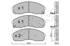 Sada brzdových platničiek kotúčovej brzdy CIFAM 822-374-0