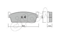Sada brzdových destiček, kotoučová brzda CIFAM 822-493-0