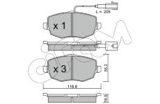Sada brzdových platničiek kotúčovej brzdy CIFAM 822-528-1