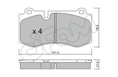 Sada brzdových destiček, kotoučová brzda CIFAM 822-669-0