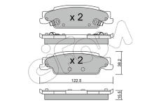 Sada brzdových destiček, kotoučová brzda CIFAM 822-700-0