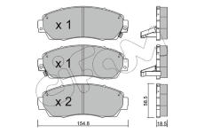 Sada brzdových destiček, kotoučová brzda CIFAM 822-903-0