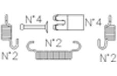 Sada príslużenstva brzdovej čeľuste CIFAM K398