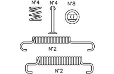 Sada príslużenstva brzdovej čeľuste CIFAM K434