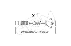 Vystrazny kontakt, opotrebeni oblozeni CIFAM SU.012