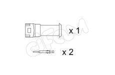 Vystrazny kontakt, opotrebeni oblozeni CIFAM SU.077K