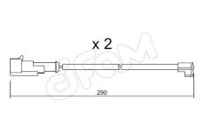 Vystrazny kontakt, opotrebeni oblozeni CIFAM SU.100K