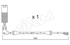 Vystrazny kontakt, opotrebeni oblozeni CIFAM SU.147