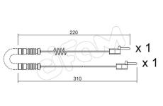 Vystrazny kontakt, opotrebeni oblozeni CIFAM SU.171K