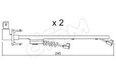 Vystrazny kontakt, opotrebeni oblozeni CIFAM SU.183K