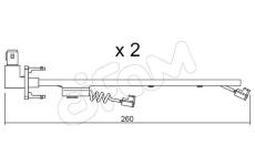 Vystrazny kontakt, opotrebeni oblozeni CIFAM SU.184K