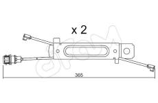 Vystrazny kontakt, opotrebeni oblozeni CIFAM SU.245K