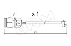 Vystrazny kontakt, opotrebeni oblozeni CIFAM SU.249