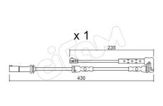 Vystrazny kontakt, opotrebeni oblozeni CIFAM SU.311