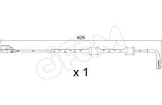Vystrazny kontakt, opotrebeni oblozeni CIFAM SU.382