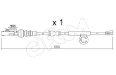 Vystrazny kontakt, opotrebeni oblozeni CIFAM SU.412