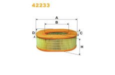 Vzduchový filtr WIX FILTERS 42233