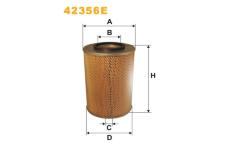 Vzduchový filtr WIX FILTERS 42356E