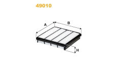 Vzduchový filtr WIX FILTERS 49010