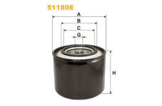 Olejový filtr WIX FILTERS 51189E