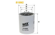 Filtr, pracovní hydraulika WIX FILTERS 51592