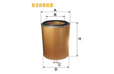 Vzduchový filtr WIX FILTERS 93086E