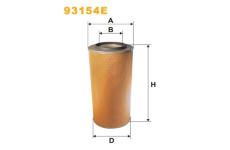 Vzduchový filtr WIX FILTERS 93154E