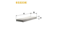 Filtr, vzduch v interiéru WIX FILTERS 93223E