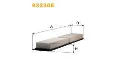 Filtr, vzduch v interiéru WIX FILTERS 93230E