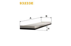 Filtr, vzduch v interiéru WIX FILTERS 93233E