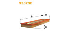 Vzduchový filtr WIX FILTERS 93323E