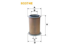Vzduchový filtr WIX FILTERS 93374E