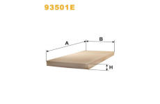 Filtr, vzduch v interiéru WIX FILTERS 93501E