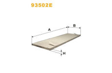 Filtr, vzduch v interiéru WIX FILTERS 93502E