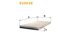 Filtr, vzduch v interiéru WIX FILTERS 93503E