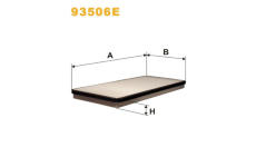 Filtr, vzduch v interiéru WIX FILTERS 93506E