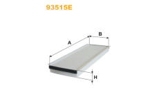 Filtr, vzduch v interiéru WIX FILTERS 93515E