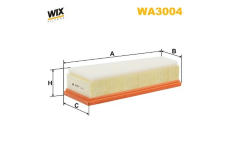 Vzduchový filtr WIX FILTERS WA3004