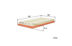 Vzduchový filtr WIX FILTERS WA3040