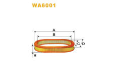 Vzduchový filtr WIX FILTERS WA6001