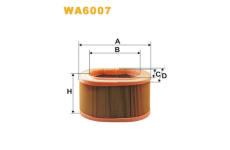 Vzduchový filtr WIX FILTERS WA6007