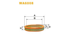 Vzduchový filtr WIX FILTERS WA6008